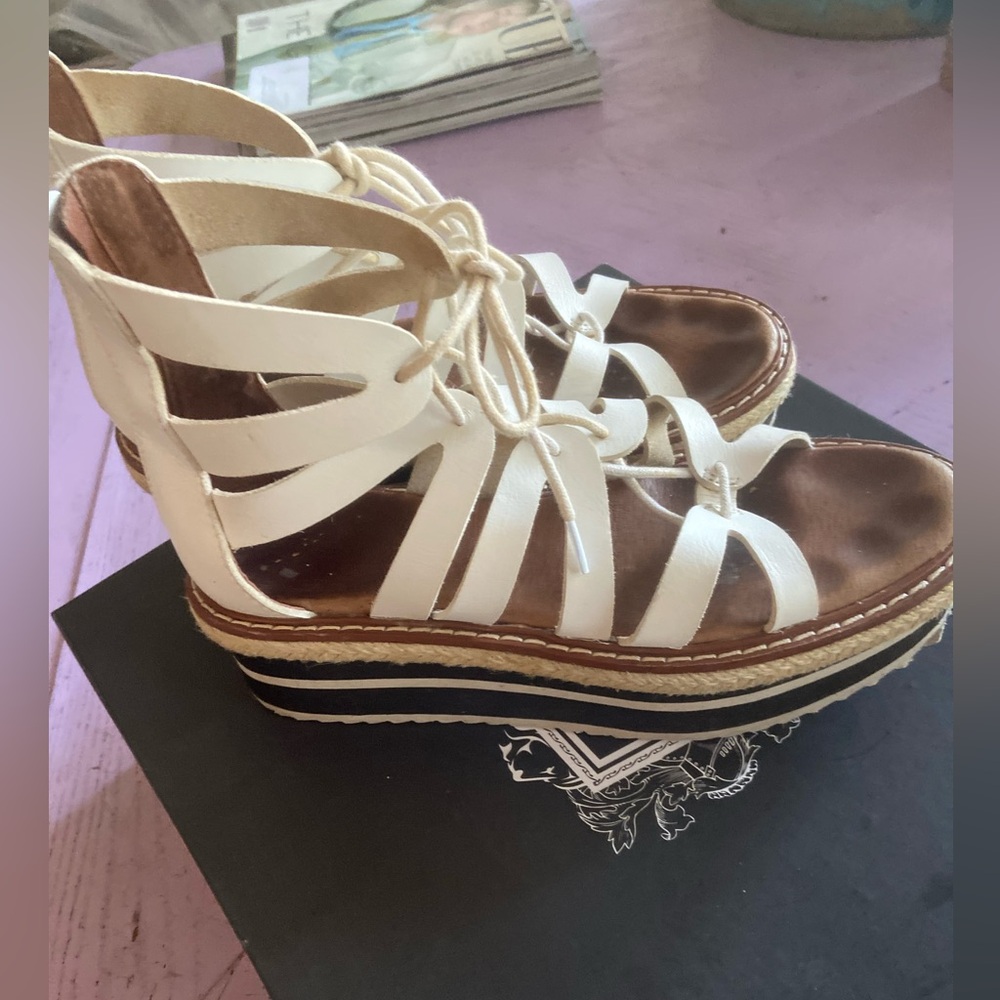 Anthropologie Silent D Boho Platform Sandals - image 6